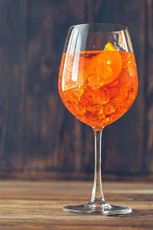 Aperol spritz cocktail