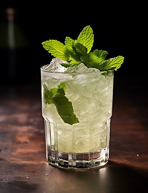 Mint julep cocktail
