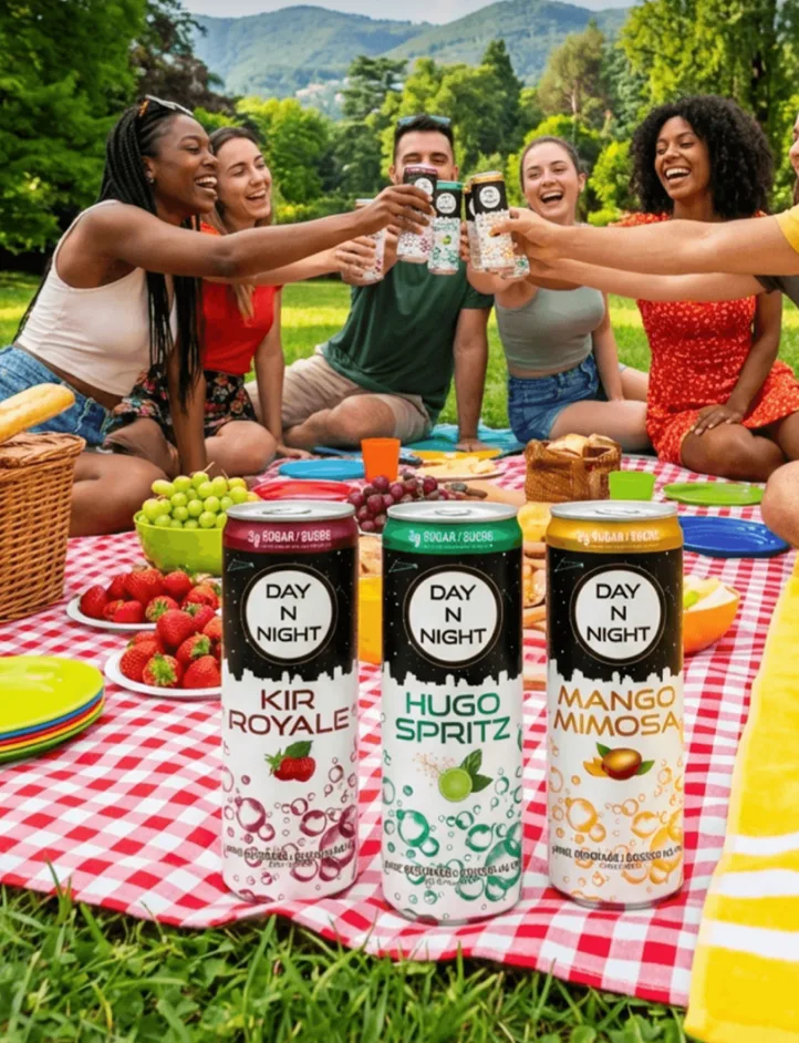 Friends sharing Day N Night at a picnic